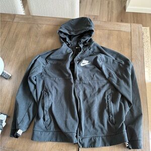 Nike Black Hooded Full-Zip Performance Jacket